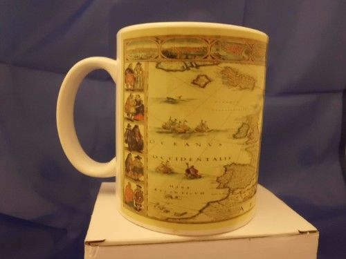 Old Map Printed mug