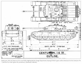 Centurion Tank Blueprint Mug