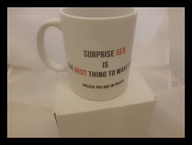 Surprise sex printed mug
