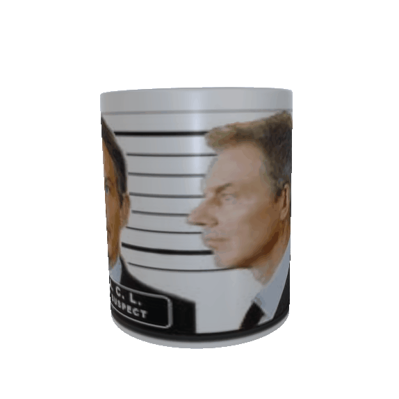 Tony Blair Mugshot printed mug