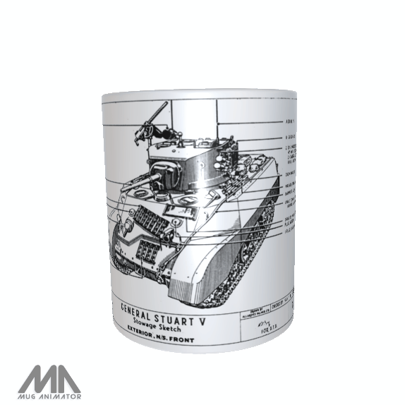 Stuart Light Tank Printed mug