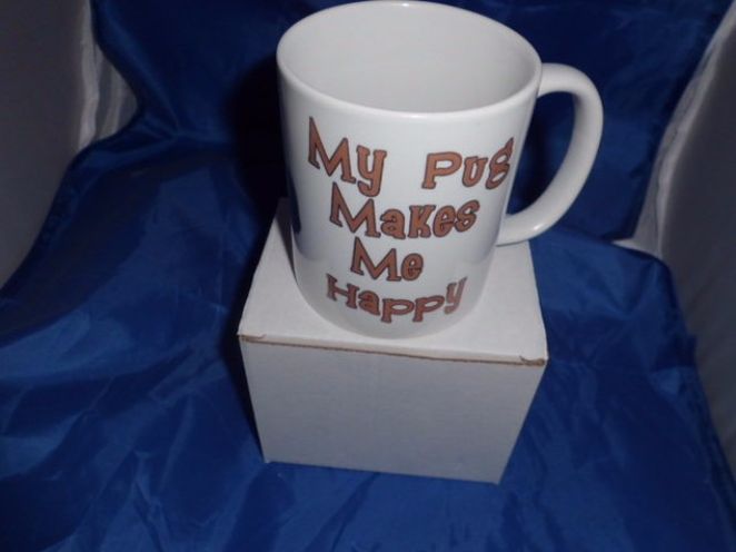 Love my Pug personalised mug