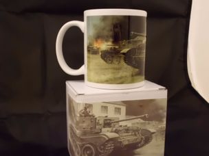 Villiers bocage Cromwell tank battle mug
