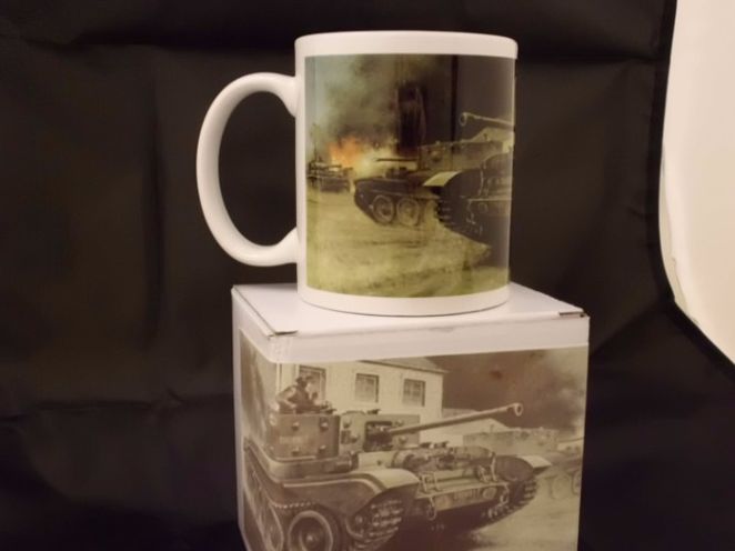 Villiers bocage Cromwell tank battle mug