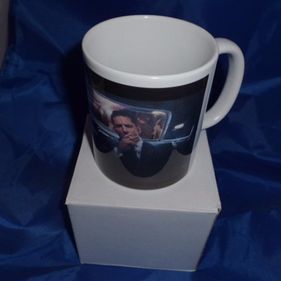 Tom Hardy Kray twins in car printed mug