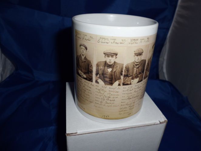 Peaky Blinders Original gang members Historical printed mug