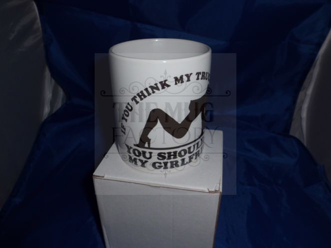 My Trucks smokin personalised mug