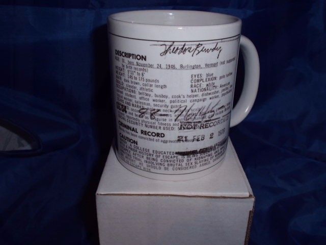 Ted Bundy serial killer personalised mug