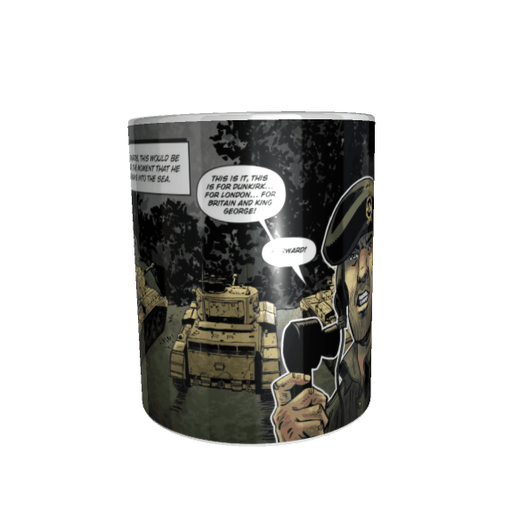 WW2 Tank Comic strip Mug