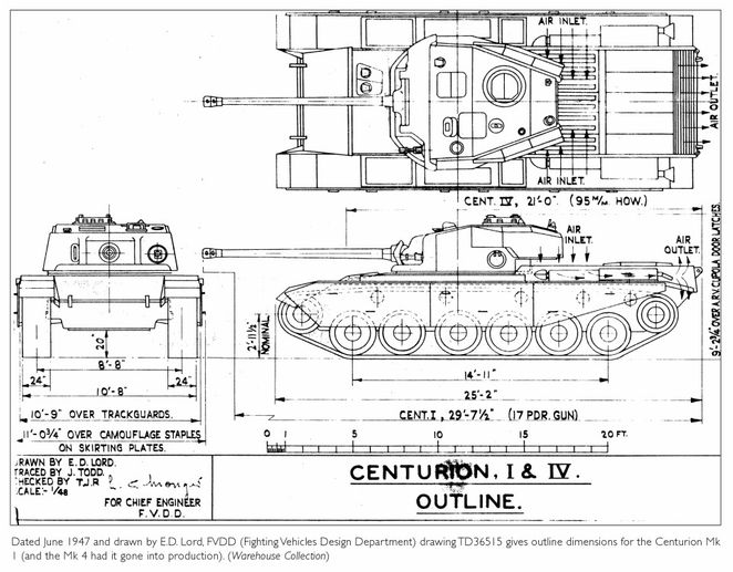 Centurion Tank Blueprint Mug