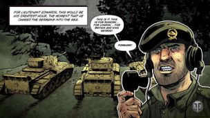WW2 Tank Comic strip Mug