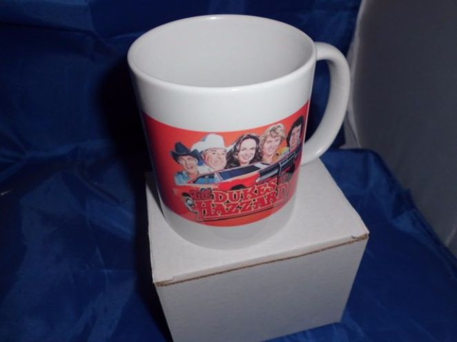 Dukes of Hazard style personalised mug