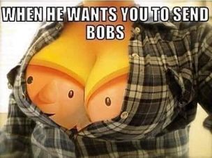 When he wants you to send him the bobs Humorous mug