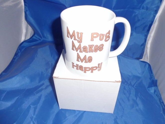 Love my Pug personalised mug